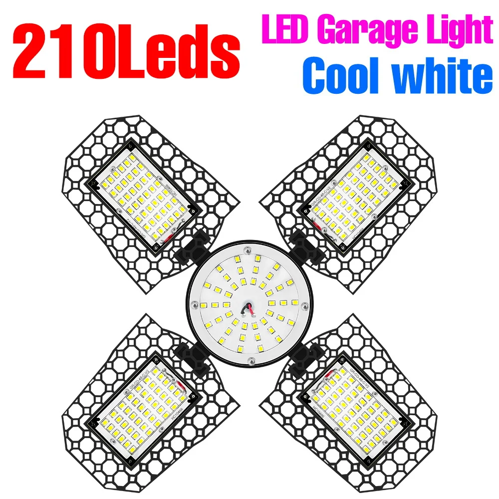 Ultra-Bright Adjustable LED Garage Light – 200W High Bay Spotlight for Home, Workshop & Warehouse