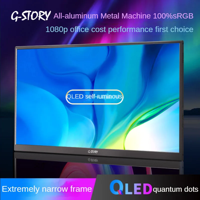 15.6 ġ QLED 1080P HDR  IPS ȭ  c HDMI ȣȯ ǻ , ġ PS5 Xbox Ʈ ȭ