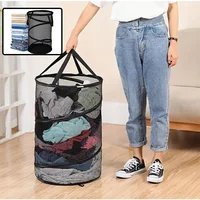 Multi High-quality Cylindrical Folding Laundry Basket Clothes Toy Household large Laundry Hamper Sundries Organizer Basket 1