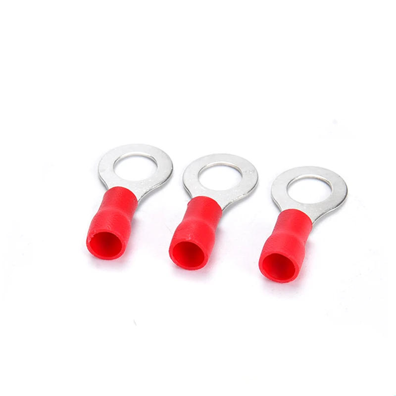 Wire Connectors 50pcs RV1.25-3 4 5 6 8 10 12 Ring Insulated Electrical Crimp Terminal Cable AWG