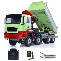 LESU 1/14 8X8 RC Hydraulic Dump Truck for Pl18Ev Remote Control Crane Dumper Painted Assembled Toy for Boy Thzh1439 2