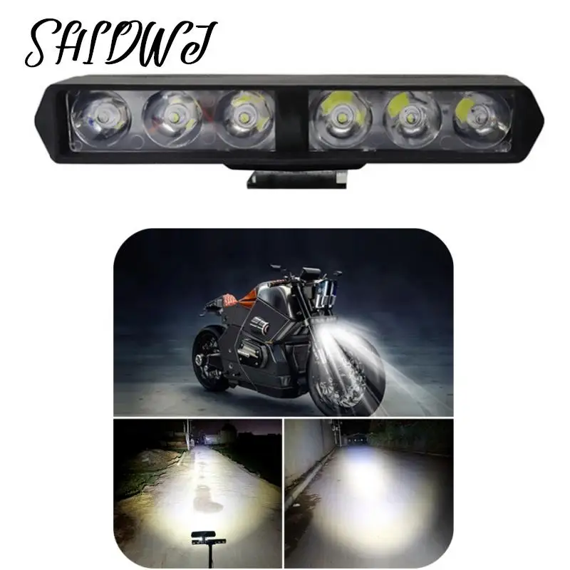 

DRL Flash 6LED Motorcycle Headlight SpotLights Auxiliary High Brightness Lamp Electric Vehicle Scooters Autocycle Modified Bulbs
