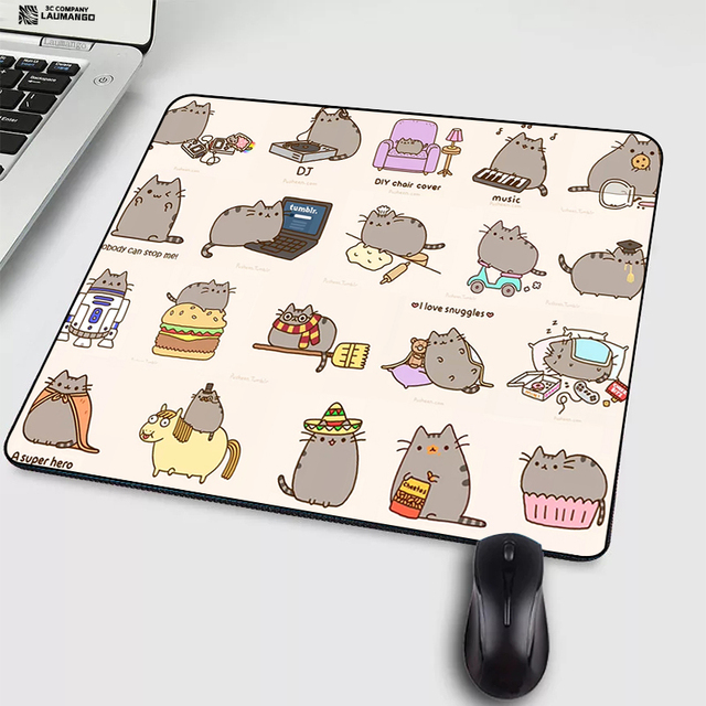 Cat Cartoon Mouse Pad Anime Mausepad PC Gamer Cabinet Tapis De Souris Varmilo Keyboard Gaming Accessories Laptop Mousepad