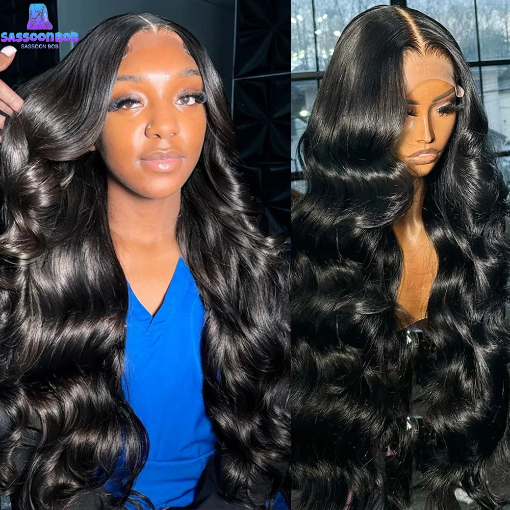 200 Density Body Wave 13x4 13x6 360 Hd Transparent Lace Front Human Hair Wig 30 40 Inch Lace Frontal Wigs Pre Plucked For Women