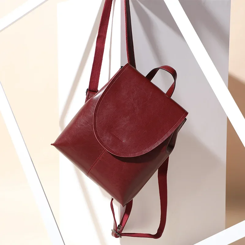 Backpack Women's Casual High-grade Bag Leather Luxury Brand