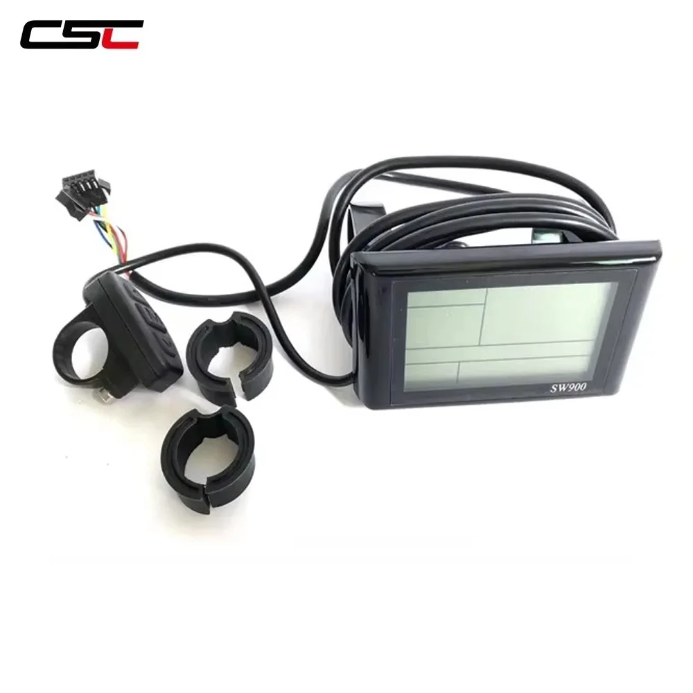 CSC SW900 KT LCD3 MTB 전기 자전거 키트 36V 48V 1500W 26 29인치 700C 전기 자전거 변환 키트 이중벽 합금 림 허브 모터