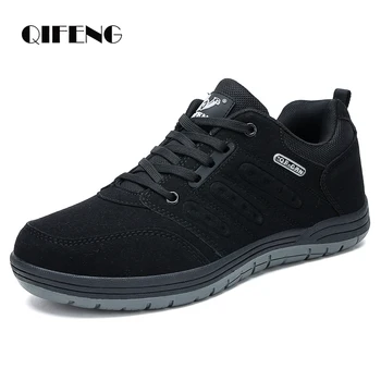 2025 New Style Casual Shoes Men Autumn Work Sneakers Cowboy Suede Footwear Jeans Boy Handmade Retro Leisure Zapatos De Hombre 1