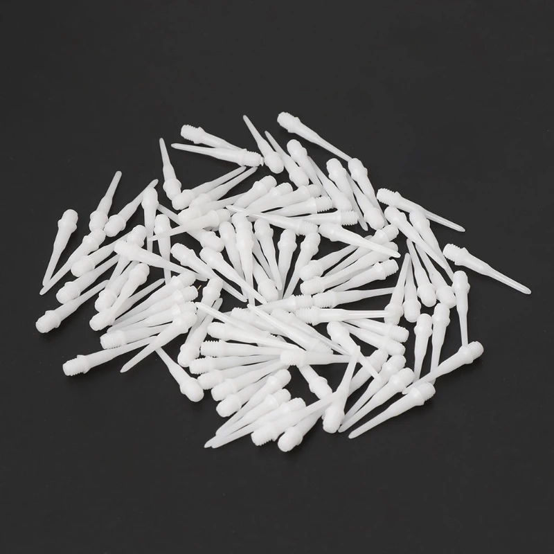 

100pcs 2BA Groove Durable Nylon Soft Tip Dart Points Needle Electronic Darts Set 03KA