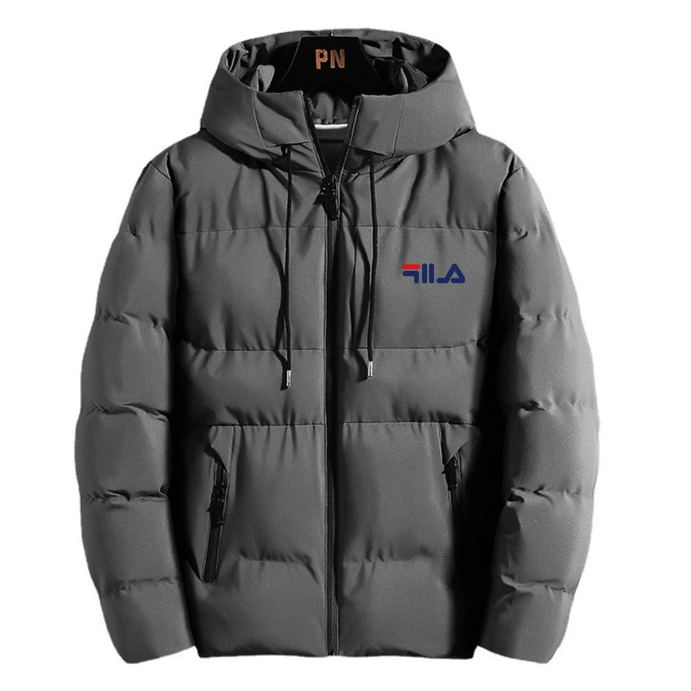 Nei Daunenjacke fir Männer, verdickte Wanter-Outdoor-Fräizäit, Kapuzen-Gezäite-Warm-Kottengjacke_voghion.com