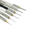 Full Black Metal Mechanical Pencils Set HB Leads 0.3 0.5 0.7 0.9 1.3 2.0mm Retractable Sketch Pencil with Eraser School Supplies 4