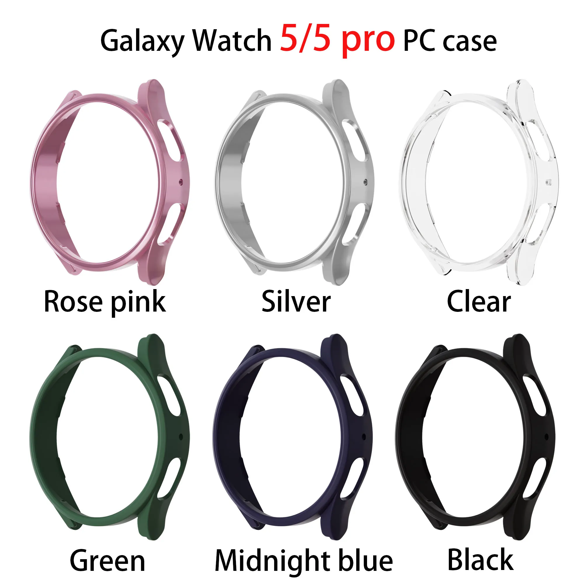 Cover Case Screen Protector for Samsung Galaxy Watch 5/4 44mm 40mm Galaxy watch 5 pro 45mm accessories PC Bumper All-Around watch screen protector case watch accessories apple watch screen protector case watch case watch protective case