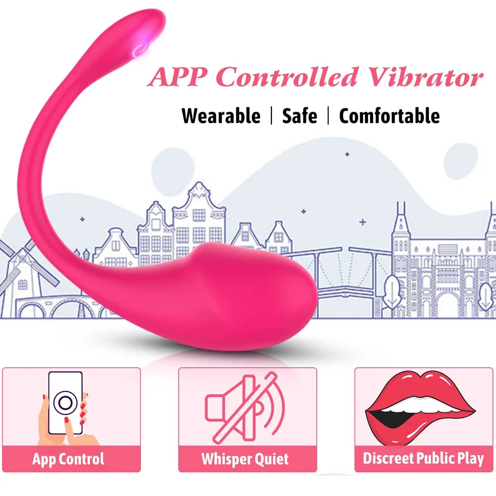 Bluetooth App Vibrator Wireless Fernbedienung Vibrationsslip_voghion.com