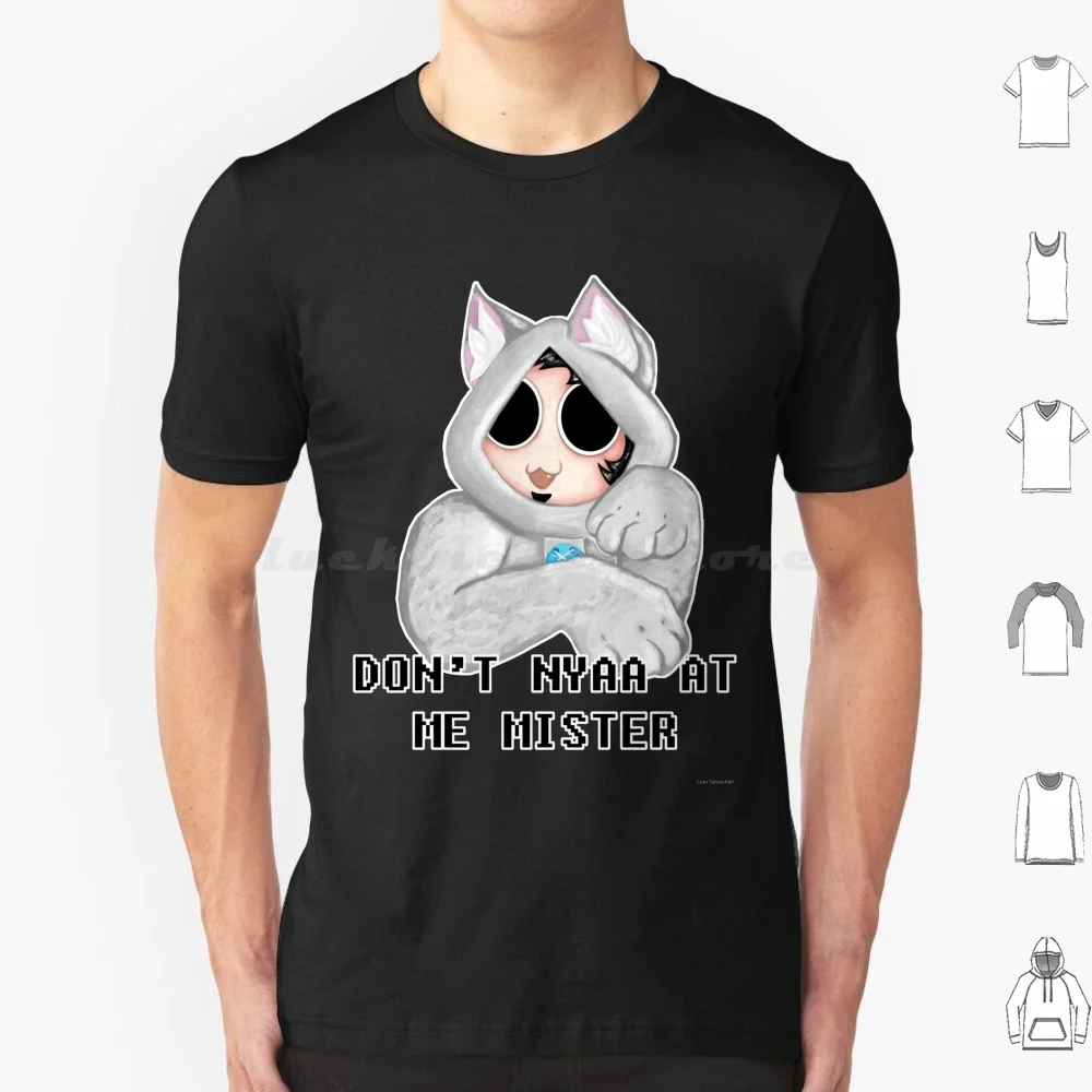 Футболка Nyaa для мужчин, женщин и детей, 6Xl, Nyaa, Nya, Dan, Dan, Vs, Dan Catsuit, Cat Onsie, Animal, Onsie, Sassy, милая