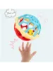 Random color Baby hand grasp ball rattles fitness soft rubber hand rattles string teether infant 0-1 years old educational toys 3