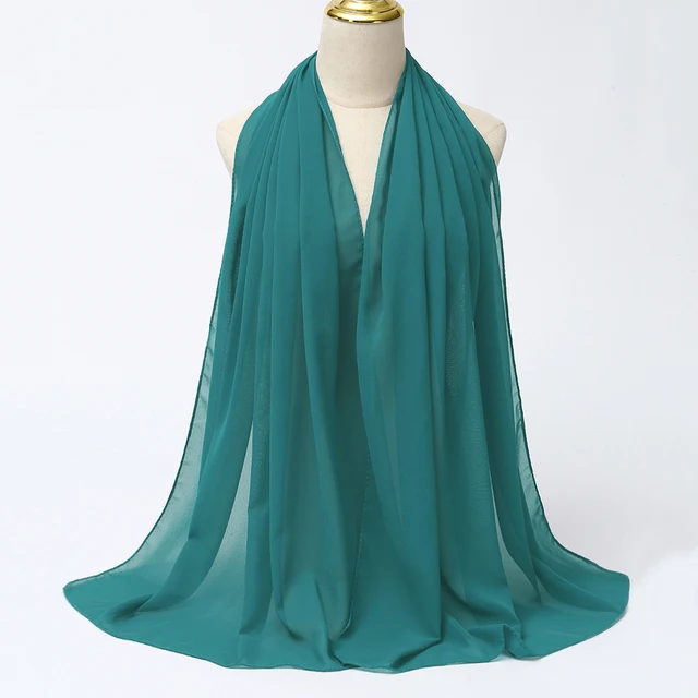 Foulard Hijab en mousseline de soie pour Femme, voile musulman ramadan ,hijab femme musulman,foulard musulmane pour femme, foulard mousseline en Jersey doux de haute qualité hijab islam voile femme musulman,70*180cm
