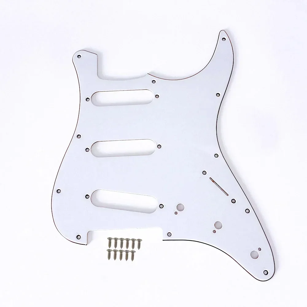 1pc Gitarre Schlagbrett SSS 11 Loch Pick Guard Scratch Platte & Schrauben für FD ST Elektrische Gitarre Schlagbrett Scratch platte Multi Farbe – Detail 11