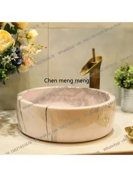 อ่างล้างหน้าแบบวางบนเคาน์เตอร์ เซรามิก ลายหิน 1