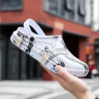 Big Size 38-49 Summer Men Sandals Light EVA Casual Shoes Hole Shoes Clogs Lovers Home Garden Outdoor Male Beach Flat Slippers 1