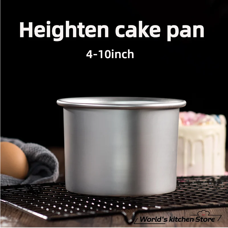 4-12 inch Aluminum Round Cake Bakeware solid bottom Chiffon Cake die for  aluminum alloy Home baking cake mold pan cake tin - AliExpress