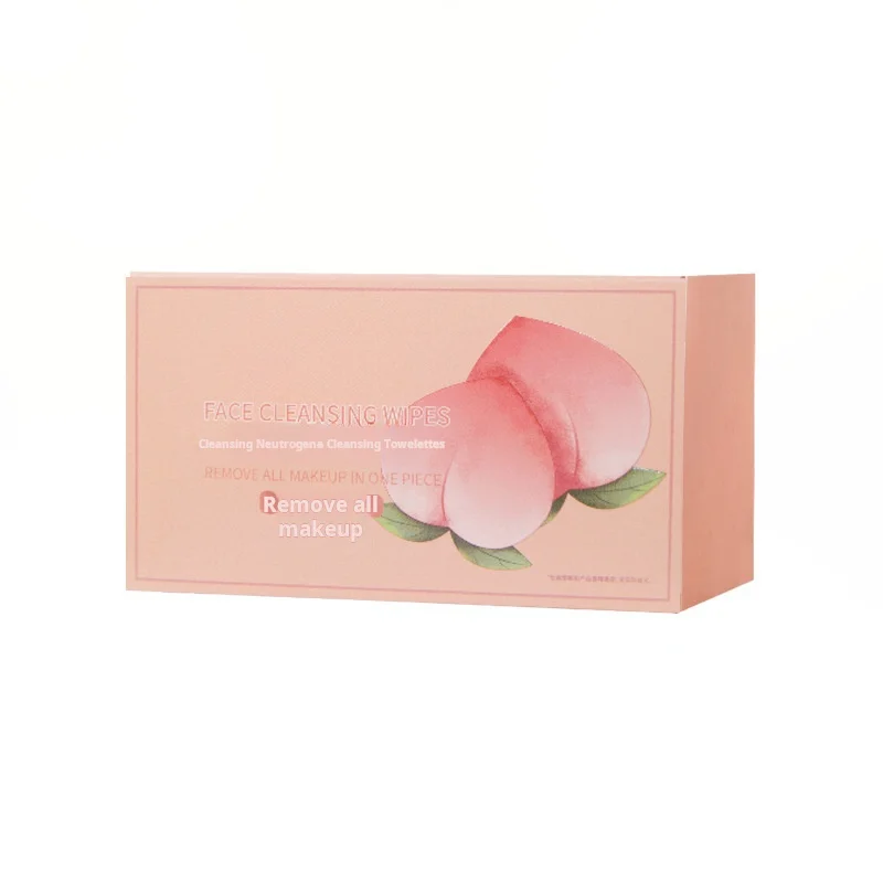 Makeup Remover Wipes, Individually Packaged With Peach, Gentle Facial Makeup Remover, Portable Remover Wipes