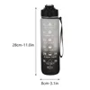 1000ml Leak Proof Water Bottles with Times to Drink and Straw Motivational Drinking Sports Water Bottle for Fitness Gym Outdoor 6