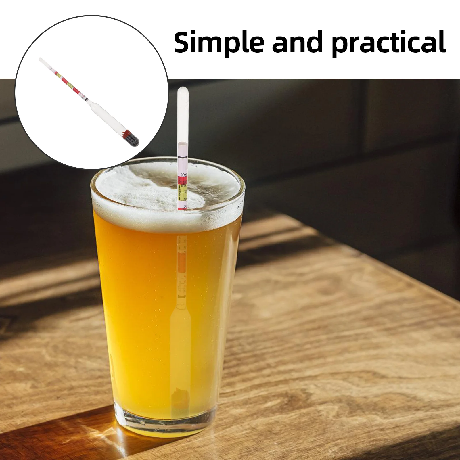 Triple Scale Hydrometer Beer Brix Meter Tester Sugar Level Mead Gravity Hydrometer Brewing Supplies Lab Equipment Alcohol