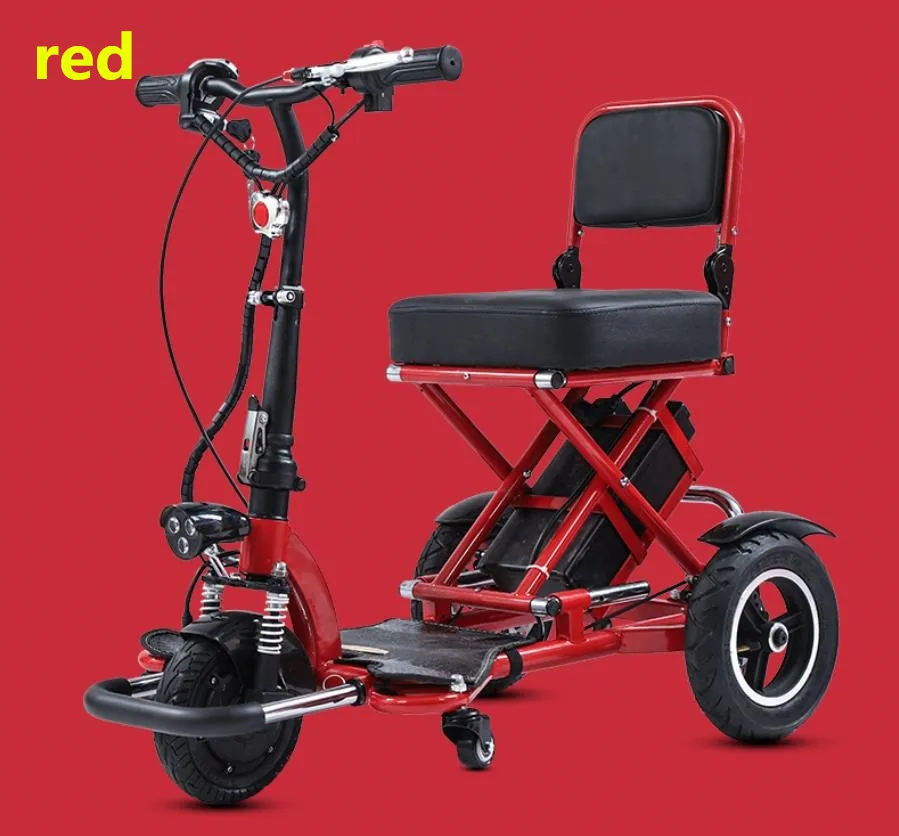 Folding Electric Tricycle for Adults Seniors Mobility Scooters Disabled