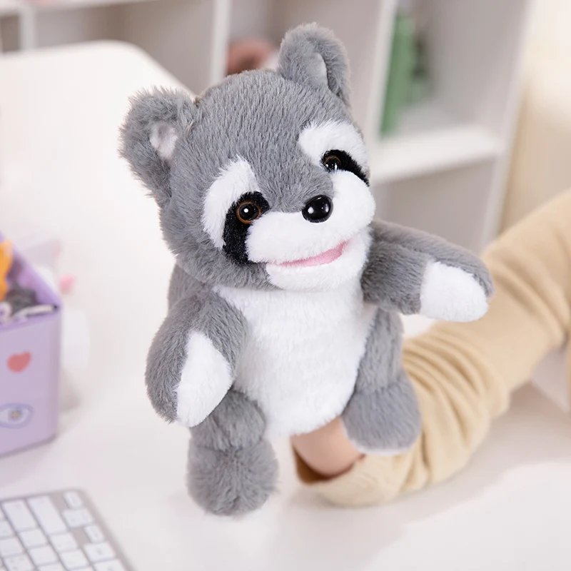 Stuffed Plush Animals Toys Hand Finger Puppet Kawaii Dolls Educational Baby Toys Learning & Education Monkey Tiger Children Gift - 3