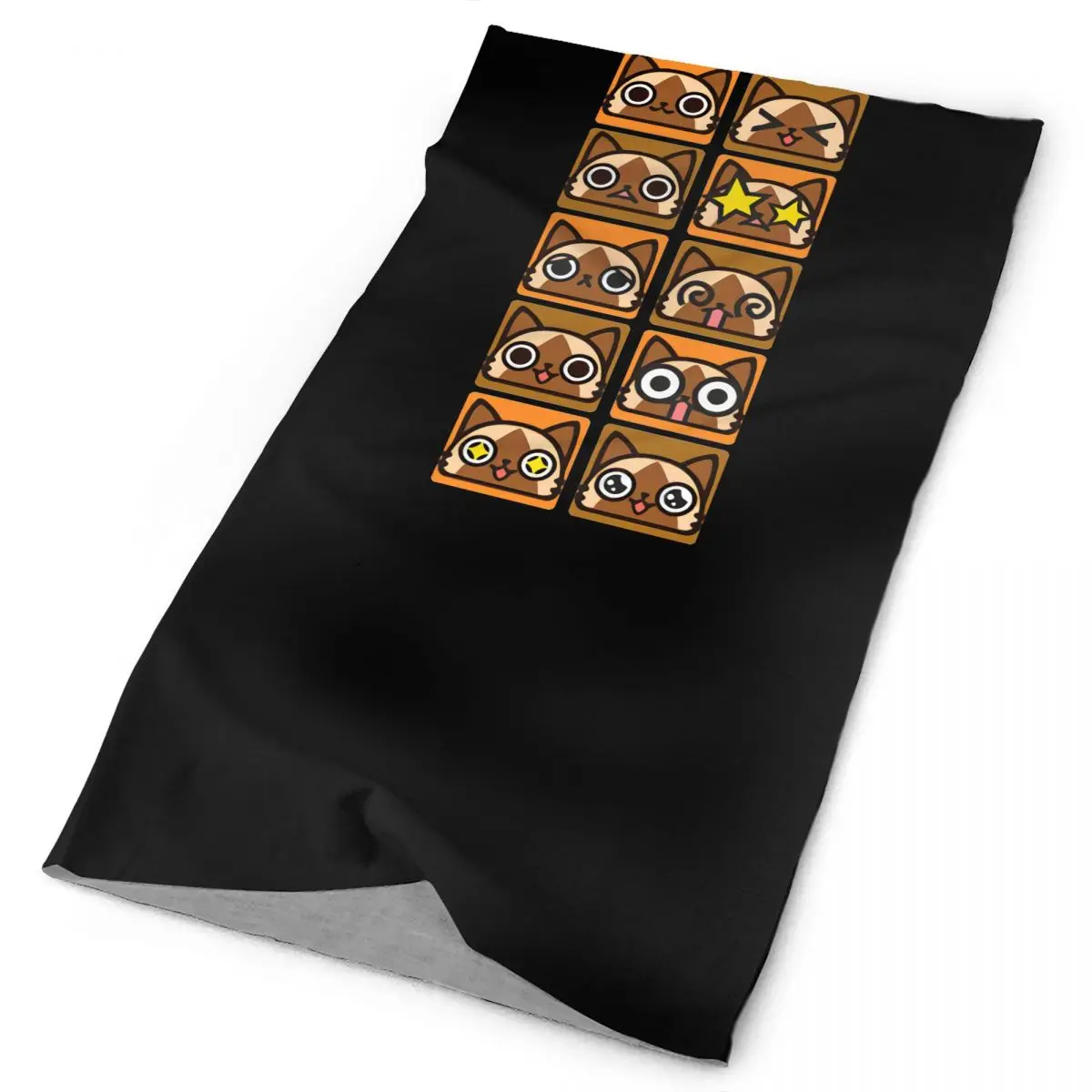 Monster Hunter Airou Faces Neck Gaiter Bandana Scarf Face Mask Sports Anti-uv Sun Protection