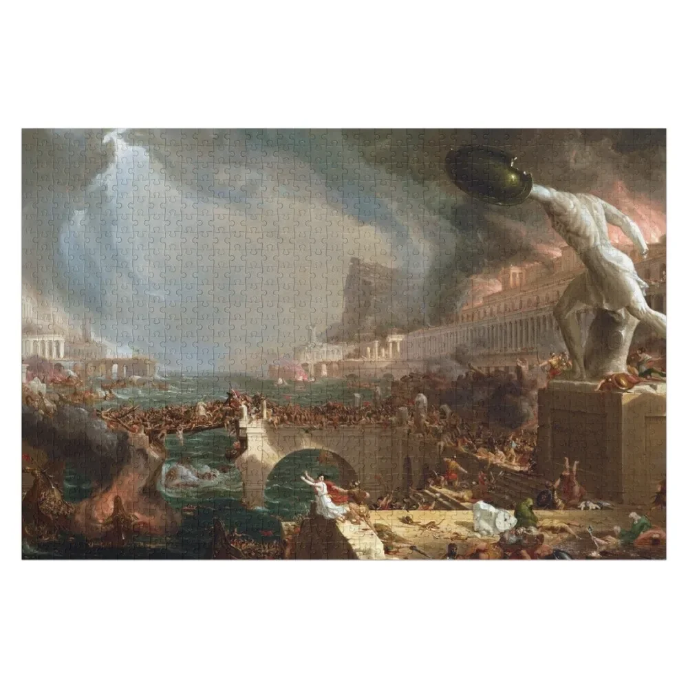 

The Course of Empire: Destruction by Thomas Cole (1836) Jigsaw Puzzle Baby Wooden Custom Jigsaw Custom Kids Toy Puzzle