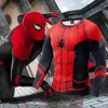 Miniso Spider-man Tights Hero's Quest Cosplay Costume Hollandadie Same Long Sleeve Children SpiderMan Boys T-shirt 1