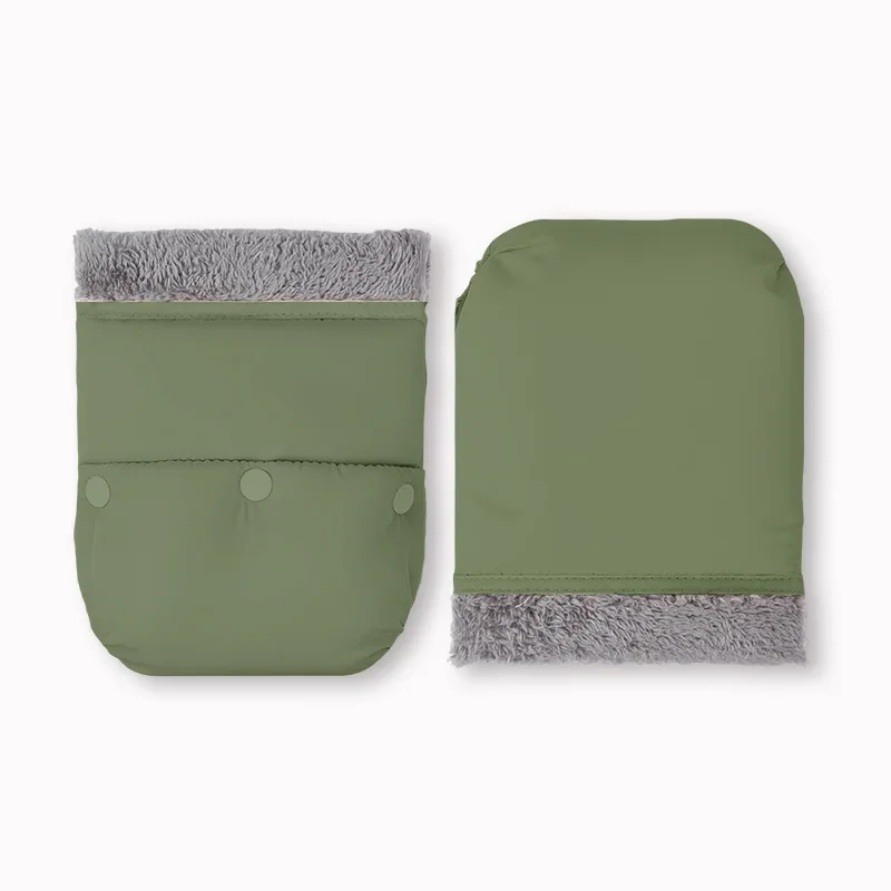 2pcs/Pair Winter Warm Gloves For Stroller Unverisal Waterproof Soft Warm Crystal Velvet Hand Muff Baby Stroller Accessories New