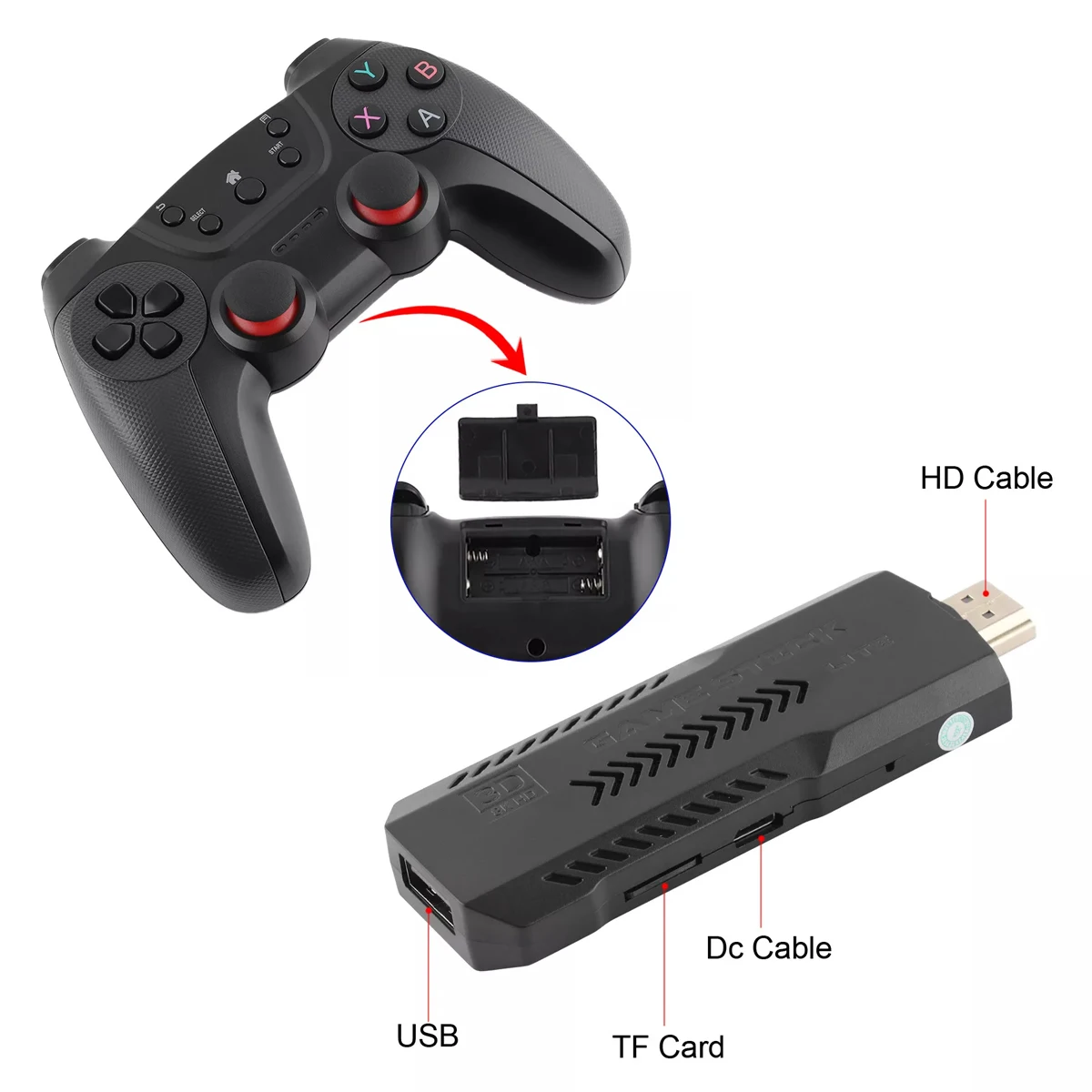 New X2 PRO Retro Game Console 4K HDMI 60FPS 41,000+ Retro Games 128GB TF Card Wireless Controller