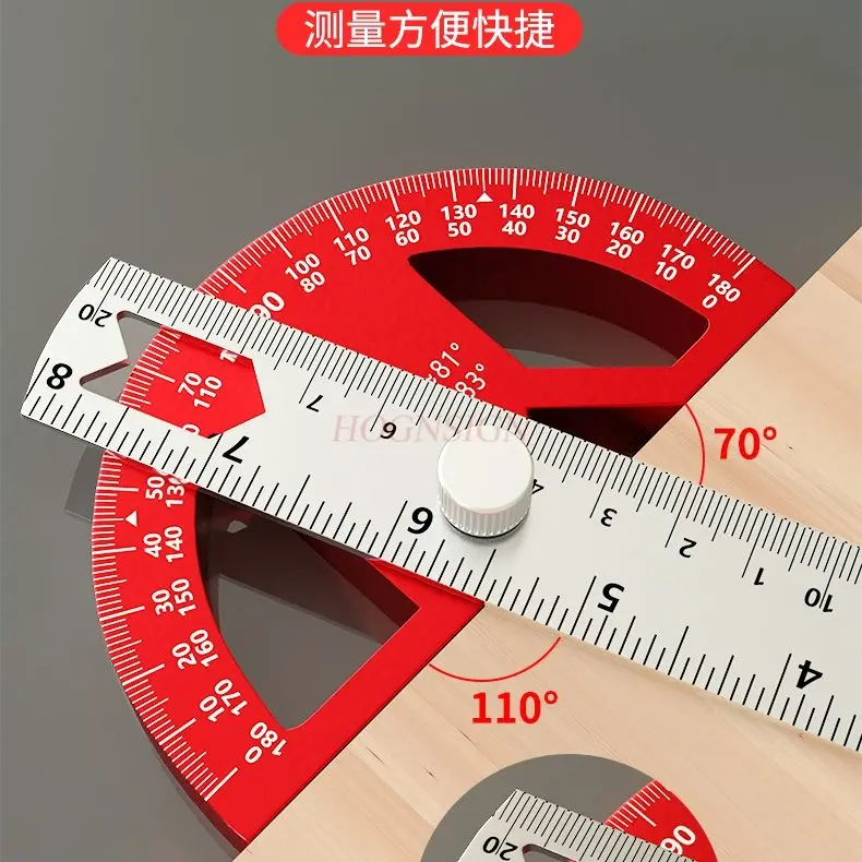 1개 다기능 각도자, 각도 게이지, 다목적 측정 조합, 마킹 룰러, 강력한 자석 각도 게이지