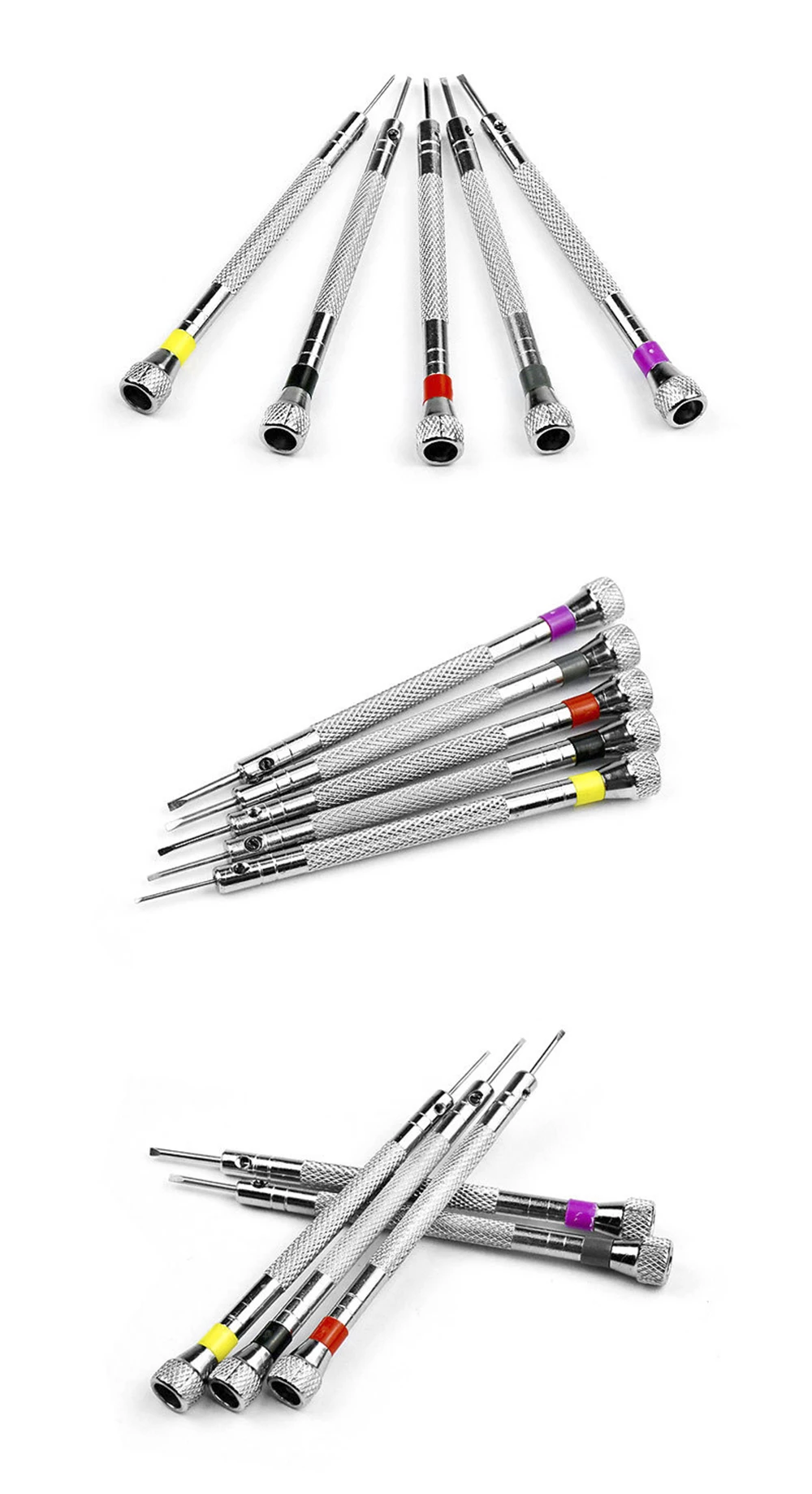 0,8–1,6 mm Stahl-Schraubendreher für die Reparatur von Uhren, tragbare Uhrenwerkzeuge, Bandentfernung mit Mini-Link-Stiften, Uhrmacher-Werkzeugsätze – Detail 3