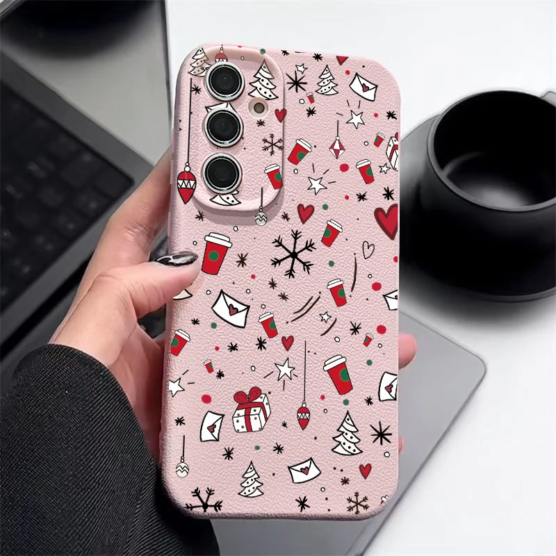 Festive Christmas Pattern Soft Phone Case