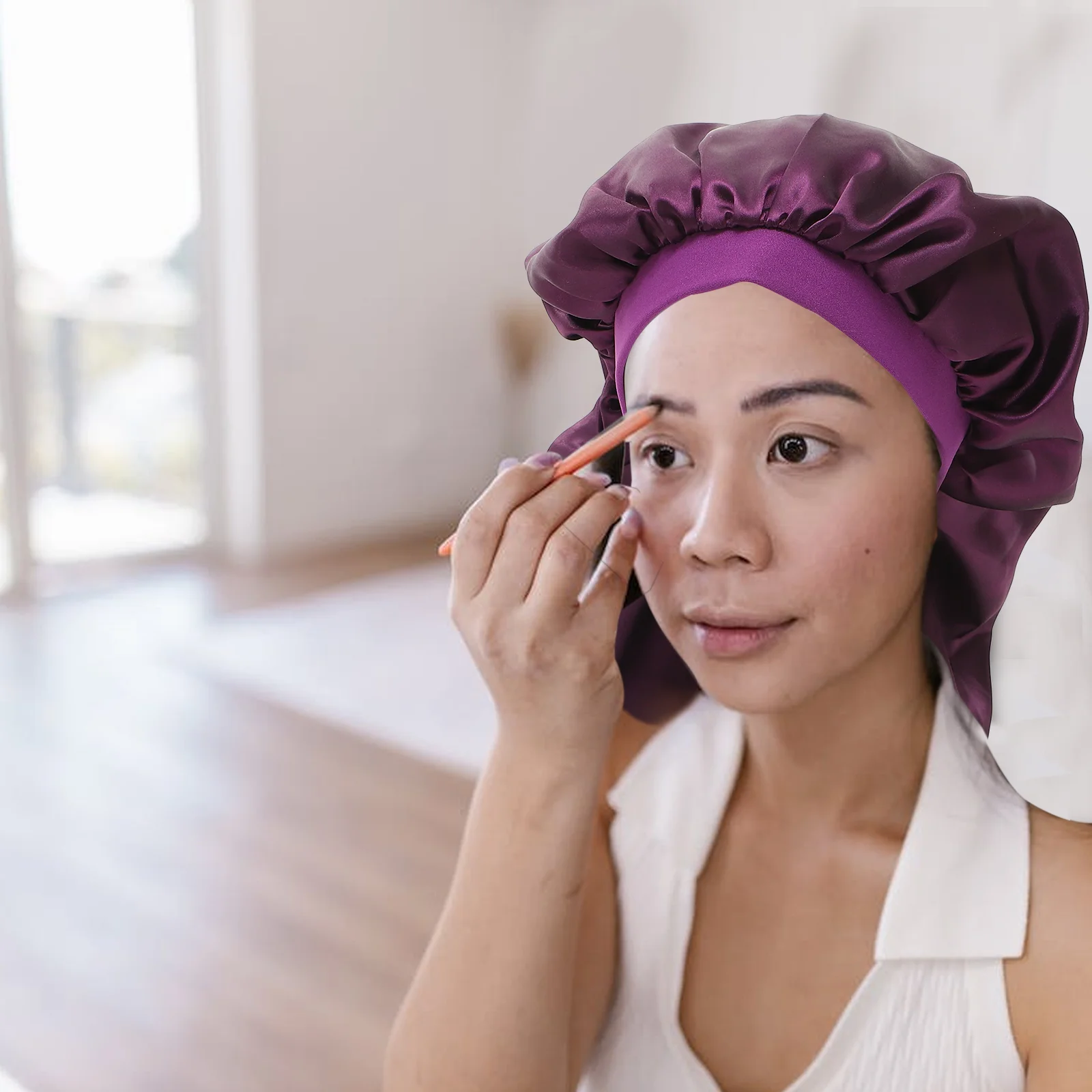 

Unique Hair Home Decorative Sleep Satin Hat for Girl Delicate Sleeper