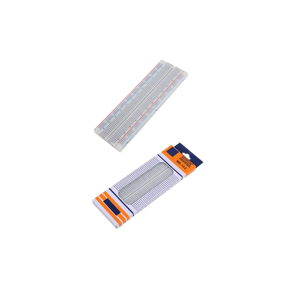 MB-102 MB102 Breadboard 830 Point Solderless PCB Board Board Test Develop DIY Kit White