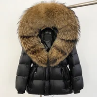 Fur Jacket: Reality Fox Fur & Goose Duck Hooded Puffer