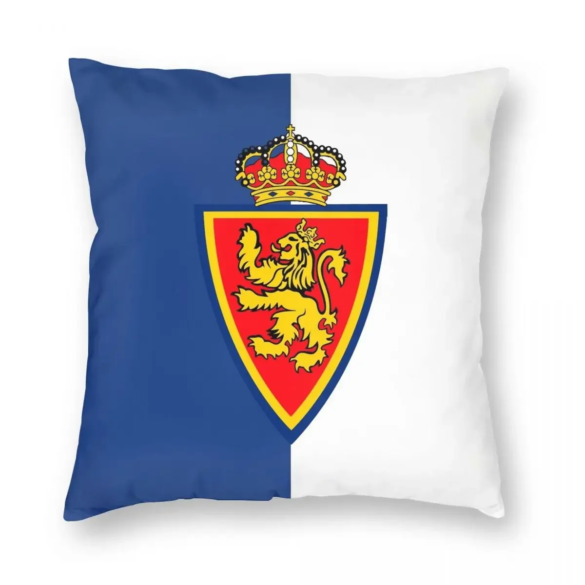 Real Zaragoza Shield Square Pillowcase Creative Zip Decor Throw Pillow Case Room Cushion Cover