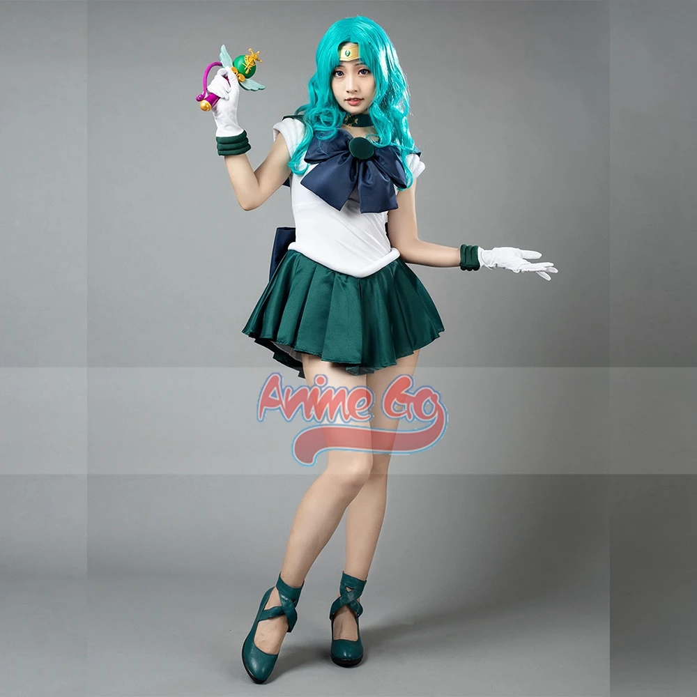 Sailor Neptune Kaiou Michiru - Dress + Wig (Sailor Moon)