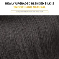 Faux Air frange cheveux Extension à clips cheveux synthétiques fausse frange naturel faux postiche femmes pince en frange outils de coiffure 5