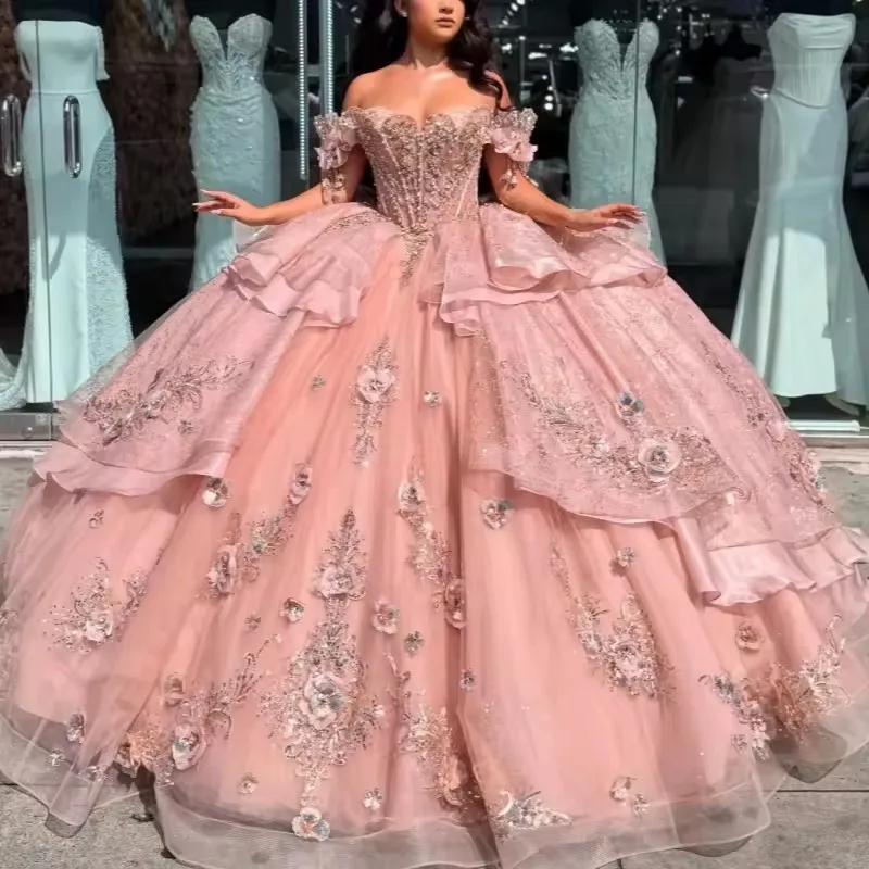 15 dresses rose gold Quinceanera Dress 1628 Rose Gold / XSmall Sparkly rose gold sequin ball gowns quinceanera dress for girls sweet 15 birthday party. Rosegold quinceanera dress | Rose