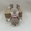 Crochet Baby Handmade Deer Elk Set Rattle Teething Ring Plush Toys Sleeping Dolls Shower Gifts 5