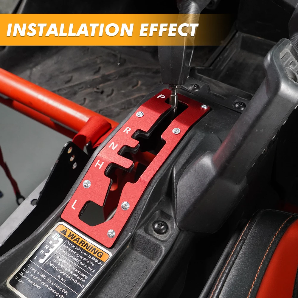 Für CAN AM Shift Shifter Tor Platte Panel Abdeckung Schutzfolie UTV für Can-Am Maverick X3 Max R 4x4 Turbo DPS 2017-2023 2019 – Detail 6