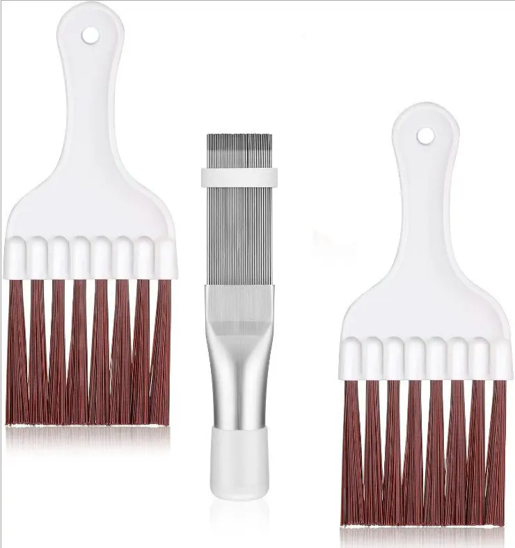 Air Conditioner Condenser Fin Cleaning Brush Coil Condenser Brush AC Fin Comb Stainless Steel Air Refrigerator cleaning brush