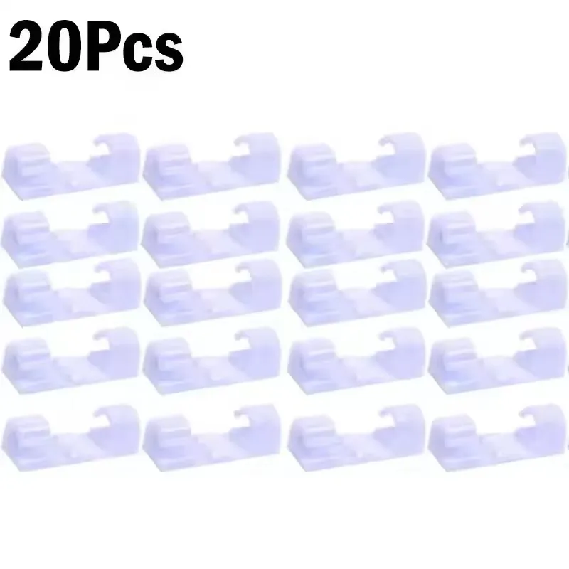Self-Adhesive Cable Clips Organizer for Home, Office, and Car