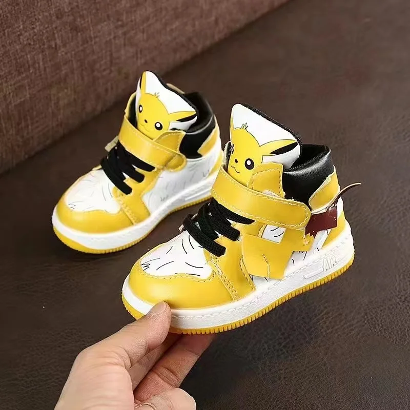Pokemon Pikachu Men Sneakers Running Shoes Fashion Outdoor Breathable  Comfortable High Top Sneakers New Big Size Students Shoes - AliExpress
