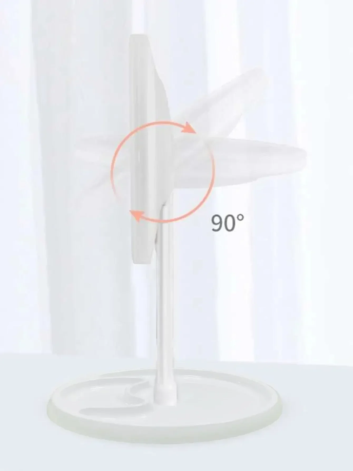 조명이 있는 메이크업 거울, USB 충전식 화이트 핑크 LED 일광 화장 거울, 3 가지 조명 모드, 분리형 보관대 거울
