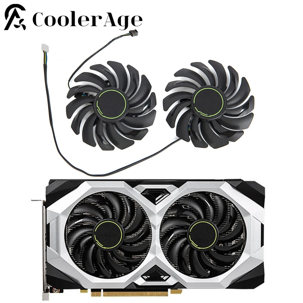 Ventola Della Scheda Video Per Msi Geforce Rtx 2060 2070 2080 Ventola Di Raffreddamento Della Scheda Grafica Super Ventus Pld09210S12Hh 87Mm